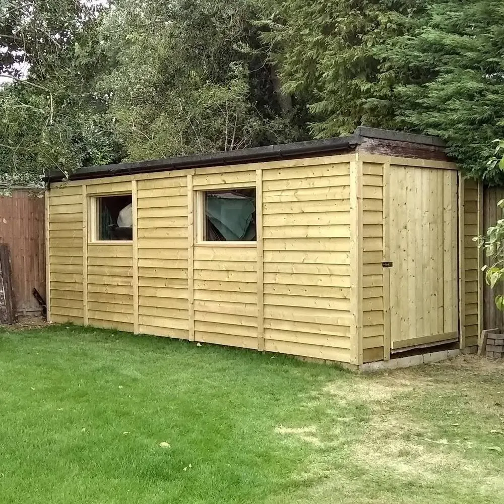 Finished garden shed