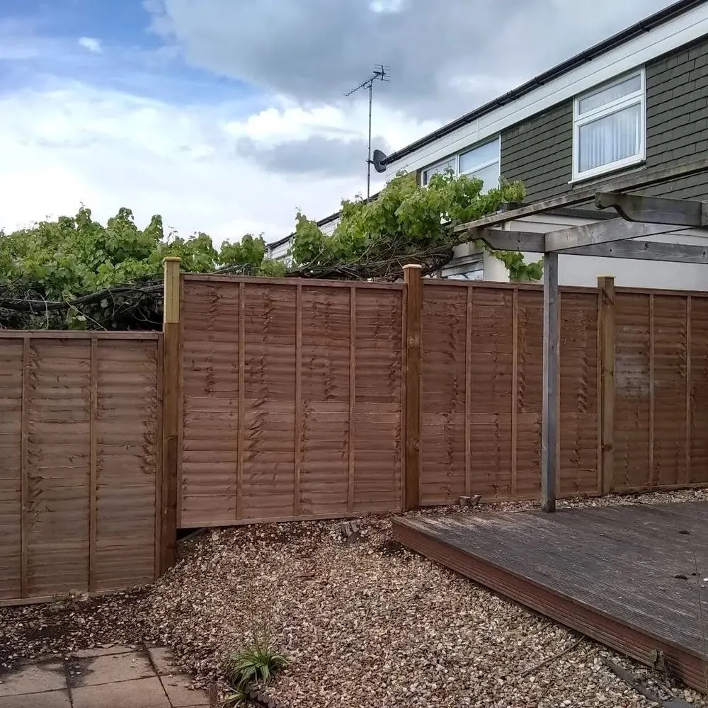 New garden fence panels
